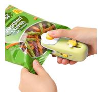 Litinliv Mini Bag Sealer, 2 in 1 Handheld Mini Heat Sealer with Cutter, Rechargeable Sealing Machine with Magnetic, Portable Bag Resealer for Plastic Bags Foods Storage, Snack Fresh - Bud Green
