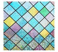 Litinliv Window Privacy Film Rainbow, Decorative Window Stickers, Window Film Privacy, Window Film Opaque UV Blocking, Static Reflective Window Film, Window Film Vinyl, for Windows Bathroom Shower