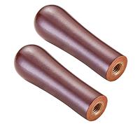 LitKiwi 2Pcs Beer Tap Handle,Premium Wooden Faucet Rustic Black Classical Style Handle,3/8''-16 Thread for Most Standard American Draft Beer Faucet,Homebrew,Kegerators and Bars