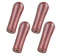LitKiwi 4Pcs Wooden Beer Tap Handle Wooden,Brown Classic,3/8''-16 Thread
