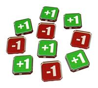 LITKO Plus One and Minus One Tokens | Double-Sided | Compatible with Warhammer 10th Edition | WH40Kv10 | 10 Pack