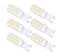 LiTlight G9 LED Bulbs 3W Natural White 500LM, 4000 Kelvin Energy Efficient Class C G9 Light Bulb, 40W Halogen Equivalent, Non-Dimmable C Label Lamps for Home Lighting Décor, No Flickering, 6 Pcs