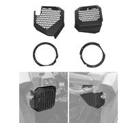 LitMiRaCle 6.5" Dash Speaker Adapter Brakects and Mesh Grill Covers for Polaris RZR PRO XP/R/S 2025+ Accessories, 6.5 inch Speaker Enclosures Panels,2PCS