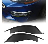 LitMiRaCle Front Bumper Fog Light Vent Trim Ford Mustang Accessories，Front Fog Light Eyelid Trim Cover for Ford Mustang 2018/2019/2020/2021/2022, Black