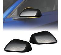 LitMiRaCle Side Rear View Mirror Cover Decoration Kit Compatible with Ford Mustang 2015 2016 2017 2018 2019 2020 2021 2022, Mustang Accessories Carbon Fiber Rearview Mirror Trim, 2pcs