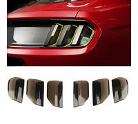 LitMiRaCle Smoke Black Tail Light Lamp Cover, Tail Light Lamp Cover Guard Trim Frame Bezels External Accessories are Applicable to Ford Mustang 2015 2016 2017 (Tail Light Decorative Shade)