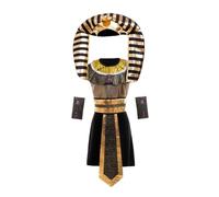Lito Angels Ancient Egyptian Pharaoh Costume for Kids, Gold King Tut Dress Up Outfit Set for Boys Halloween School Plays Age 10-11 Years