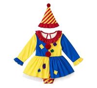 Lito Angels Baby Girls Circus Costume with Hat, 0-18 Months | Flexible Fabric, Tulle Underlayer, Built-In Briefs, Popper Crotch, Contrast Sleeves, Pom-Pom Trim, World Book Day Dress-Up