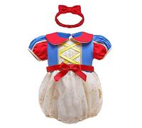 Lito Angels Baby Girls Princess Fancy Dress Up Costume Infant Bodysuit Romper with Bow Headband Age 18-24 Months, Yellow 335 (Tag Number 60)