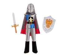 Lito Angels Boys Knight Costume with Cape Sword Shield Belt Hood for Kids Halloween World Book Day Medieval Festival Renaissance Fair School Play History Day Birthday Party Age 5-6