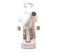 Lito Angels Boys Zeus Gr od Costume, Gold, Age 5-7 Years