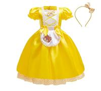 Lito Angels Fairy Tale Storybook Character and Three Bears Fancy Dress Up Costume with Headband for Kids Girls Age 5-6 Years, Yellow