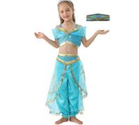 Lito Angels Girls Arabian Princess Costume with Headband, Age 8-9 Years