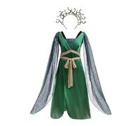Lito Angels Girls Medusa Costume, Green, Age 9-10 Years