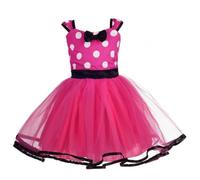 Lito Angels Girls Polka Dot Tulle Costume, Hot Pink, Age 2-3 Years