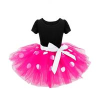 Lito Angels Girls Polka Dot Tutu Costume, Hot Pink, Age 7-8 Years