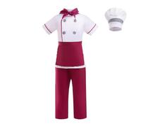 Lito Angels Kids Chef Fancy Dress Costume Set with Top and Trousers, Hat, Neckerchief and Apron, Cooking Role Play Outfit for World Book Day, Halloween and Fancy Dress, Age 11-12 Years