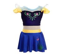 Lito Angels Kids Girls Princess Anna Swimming Costume with Skirt 2 Piece Swimsuit Swimwear Swim Dress Bathing Suit Age 2 Years