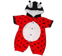Lito Angels Ladybug Costume Bodysuit Romper Onesie with Hood Fancy Dress Up for Baby Infant Girls & Boys, Age 18-24 Months