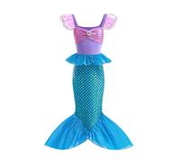 Lito Angels Little Mermaid Princess Fancy Dress Up Costume Birthday Party Outfit for Kids Girls Age 2-3 Years, Purple Blue (Tag Number 100)