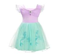 Lito Angels Mermaid Costume Princess Ariel Fancy Tulle Dress for Baby Girls Age 18-24 Months Purple 265