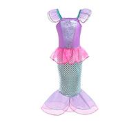 Lito Angels Mermaid Princess Ariel Costumes Dresses Fancy Party Summer Dress Age 5-6 Years Hot Pink