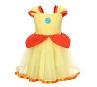 Lito Angels Princess Daisy Fancy Dress Up Costume for Kids Girls Age 6-7 Years, Yellow (Tag Number 150)