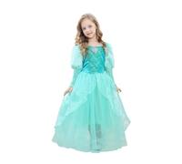 Lito Angels Princess Dress Up Costume Ariel Jasmine Mermaid Fancy Dresses Birthday Halloween Christmas Party Size 7-8 Years Green