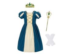 Lito Angels Princess Merida Fancy Dress Up Clothes Play Wear with Accessories for Kids Girls, Age 12-18 Months, Dark Teal (Tag Number 70)