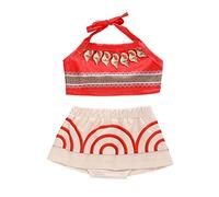 Lito Angels Princess Moana Swimming Costume Fancy Swimwear Two Pieces Tankini Swimsuit Swim Dress for Baby Girls Age 6-12 Months