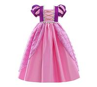 Lito Angels Princess Rapunzel Costumes Fancy Dress Up for Little Kids Girls Party Outfits Age 7-8 Years