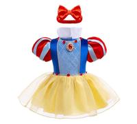 Lito Angels Princess Snow White Halloween Costume Infant Fancy Romper Dress for Baby Girls with Headband Age 18 to 24 Months