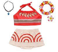 Lito Angels Princess Swimming Costume Fancy Swimwear Two Pieces Tankini Swimsuit Swim Dress with Accessories for Baby Girls Age 12-18 Months