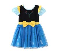 Lito Angels Princess Tulle Dress Up Costume for Baby Girls, Cotton Outfit Casual Wear, Age 12-18 Months, Blue 196