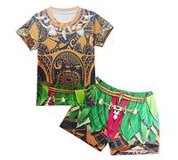 Lito Angels Swimming Costume Swimsuit Swimwear Swim Top Shorts & Trunks Set for Kids Boys, Age 6-7 Years, Brown (Tag Number 140)