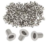 Litoexpe 1.5MM Tiny Grommets Eyelets 200 Pcs, Self Backing Eyelets for Bead Cores, Clothes, Leather, Canvas (Silver)