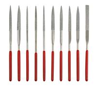 Litoexpe 10 Pieces Mini Needle File Set, Multipurpose Small Diamond File Kit Jewelers File for Metal, Crafts, Wood, Plastic Sanding, 2x100mm