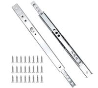 Litoexpe 12 Inch Soft Close Drawer Slides, Two Way Drawer Slide Track Rail, Ball Bearing Design for Cabinet Dresser Kitchen, 1 Pairs
