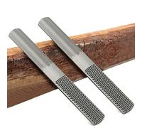 Litoexpe 2 Pack 8 Inch 4 Way Premium Grade High Carbon Hand File, Round Rasp, Half Round Flat, Needle Files for Sharping Wood and Metal Tools