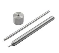 Litoexpe Eyelet Hole Punch Die Tool, 2mm Grommet Setter Hollow Punch (Includes Base & Ram) for Leather Craft Clothing Handbag Fabric Curtain DIY