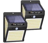 litogo [2 Pack 140LED Solar Security Lights Outdoor, Solar