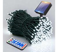 litogo String Solar Lights Outdoor Garden with Remote & Timer, 40ft/12m 120 LED Solar Powered Fairy Tree Lights Waterproof, 8 Modes for Garden, Camping, Wedding, Party, Christmas, Halloween Decoration