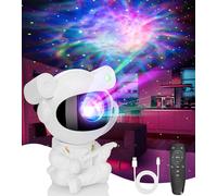 LITOHOM Astronaut Galaxy Projector, LED Star Projector Night Light with Timer, Remote Control 360°Adjustable Starry Night Light, Spaceman Light for Bedroom Kids Adults Room Decor