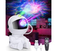 LITOHOM Astronaut Galaxy Projector, Starry Night Light for Bedroom, Astronaut Nebula Timer & Remote 360 Adjustable Spaceman Buddy Projector