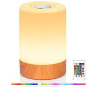 LITOHOM Night Light,Rechargeable LED Touch Bedside Lamp, Remote Control Dimmable Light with 13 Colors Changing,5 Modes &Timer, Portable Night Light for Kids, Bedroom, Living Room, Camping