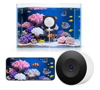 litokam 2K 3MP Aquarium & Terrarium Pet Camera, 2.4Ghz & 5Ghz WiFi Window Bird Feeder with Camera, Anti-Glare & Anti-Reflection, Easy & Quick Install, AI-Powered Detection, 24/7 Recording