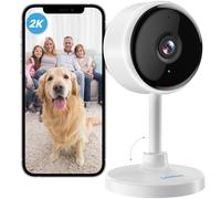 litokam indoor camera 2K, pet cameras with phone app, Little elf Smart camera with Night Vision, Motion Detection, 2-Way Audio, Baby Monitor for House Security,Work with Alexa