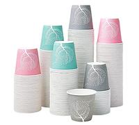 LITOPAK 300 Pack 3oz Disposable Bathroom Cups, Colorful Disposable Mouthwash Cups, Small Disposable Cups, Mini Paper Cups for Parties, Picnics, Barbecues, Travel and Events.
