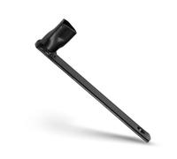 Litorange 17 cm triangular key for barrier posts, precision bollard key for M12, phosphate black fire brigade key with long handle, barrier key