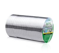Litorange 8" Width x 16 ft Waterproof Patch Seal Butyl RV Rubber Roof Flashing Tape for Wall Pipe Chimney Roof Boat Repair Sealant Caulking Strong Adhesive